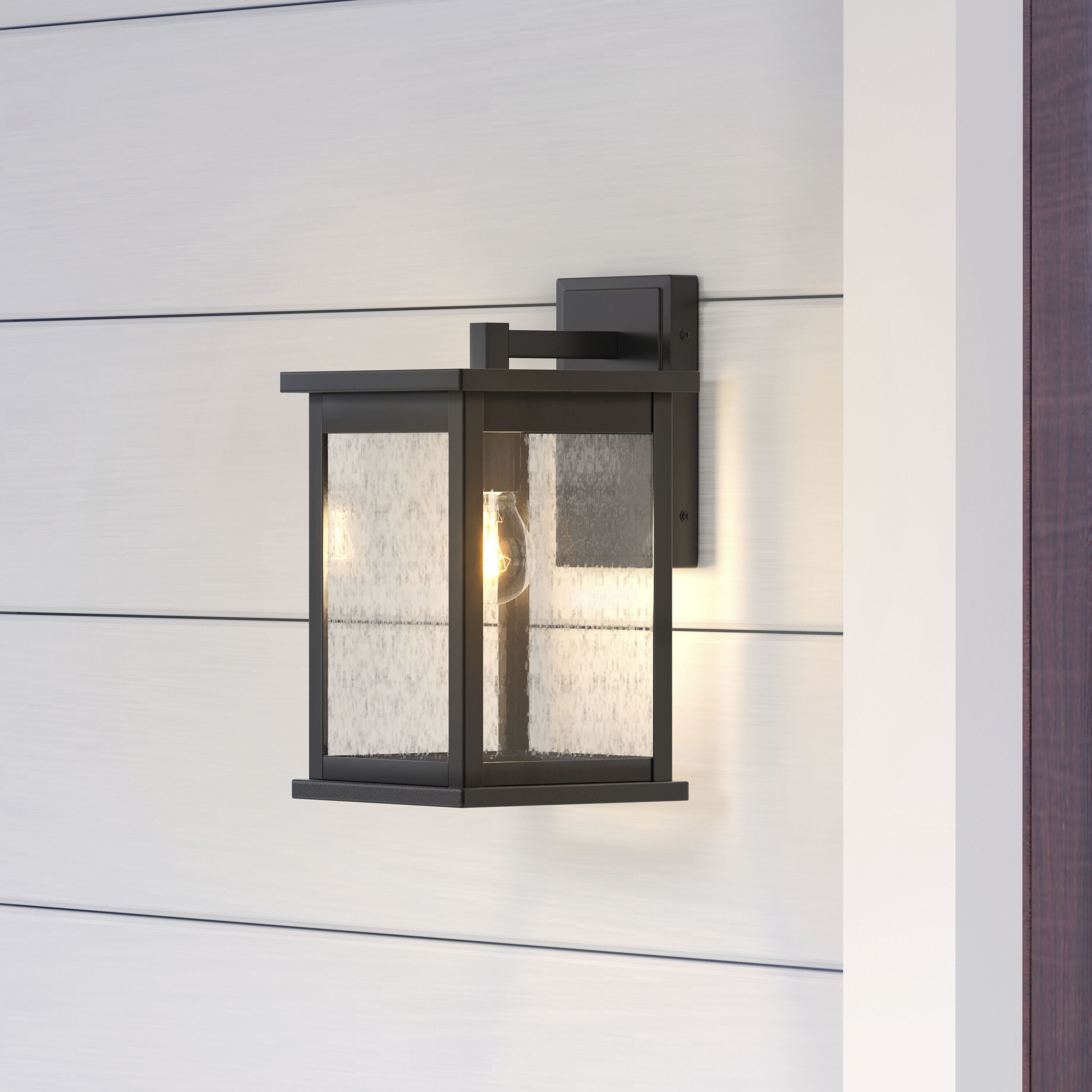 Bowton 1 Light 13 inch Powder Coated Black Outdoor Wall Sconce